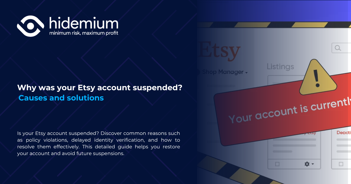 Почему аккаунты Etsy и eBay так легко подвергаются блокировке?